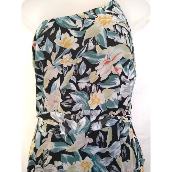 Petal & Pup Amren Floral One-Shoulder Tiered Asymmetric Dress 14 Floral Party - Picture 4 of 13